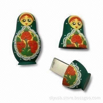 USB Flash Drives with High-speed USB2.0, 1,000G Shock Resistance, 13Mbps Reading Speed